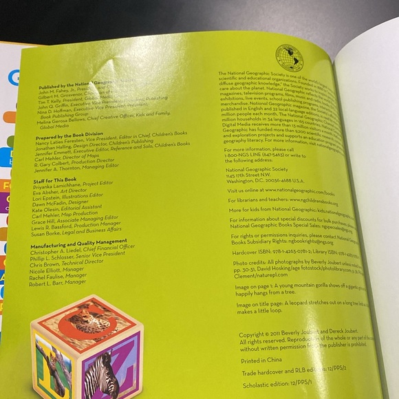 National Geographic Little Kids: African Animal Alphabet - Hardcover Book - Picture 4 of 10